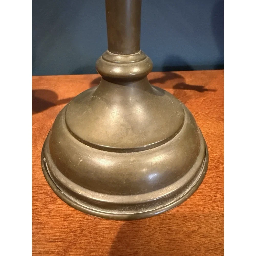 Large Antique Brass Metal Church Religious Altar Candlestick 7 Candle Candelabra